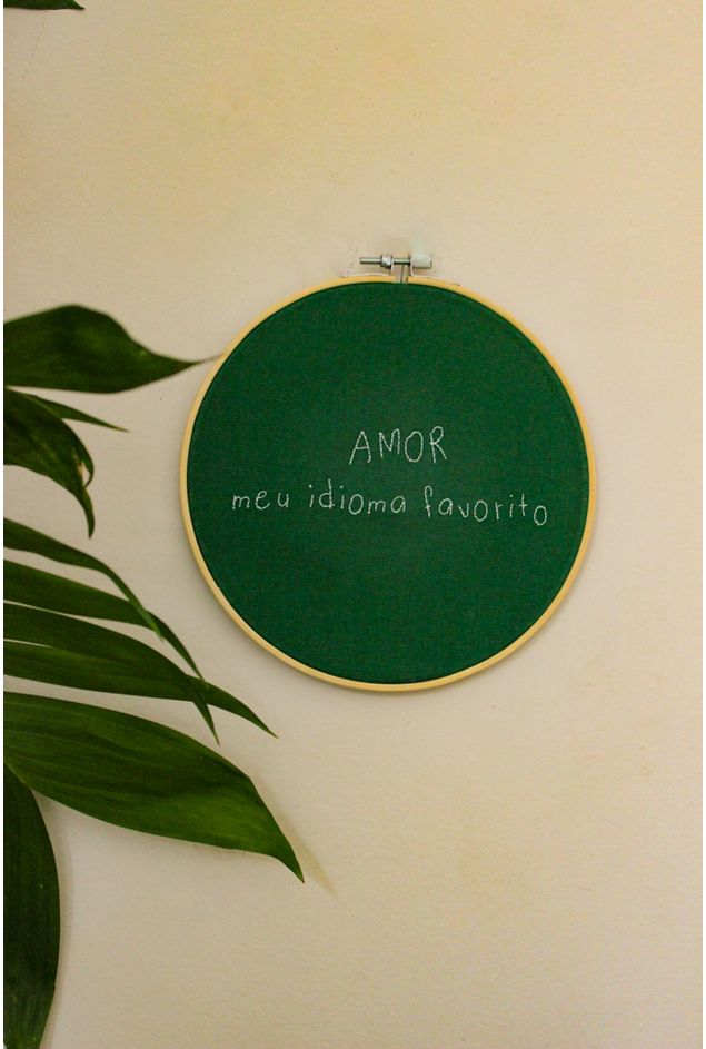 Bastidor Bordado Amor meu Idioma Favorito Mimo Galeria -4-